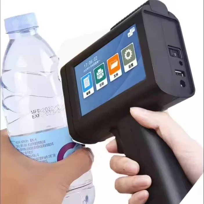 New Arrival Mini QR Date Logo Handheld Printer Gun for Bottle Glass Plastic Wood Metal