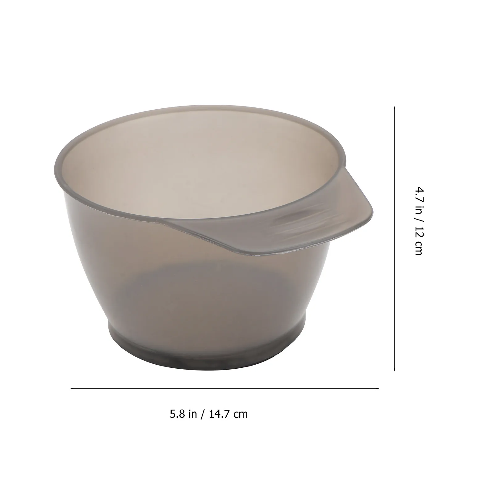2Pcs Hair Dye Bowl Set Professional Salon Grade Plastic Mixing Bowls with Anti Slip Handle Bottom for Easy Home Hair Coloring