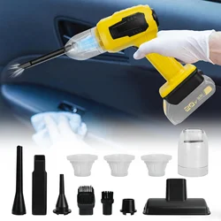 Handheld Car Vacuum Cleaner Cordless for Dewalt 20V Battery with Multi-Nozzles 2-In-1 Vacuum Cleaner and Air Duster (No Battery)