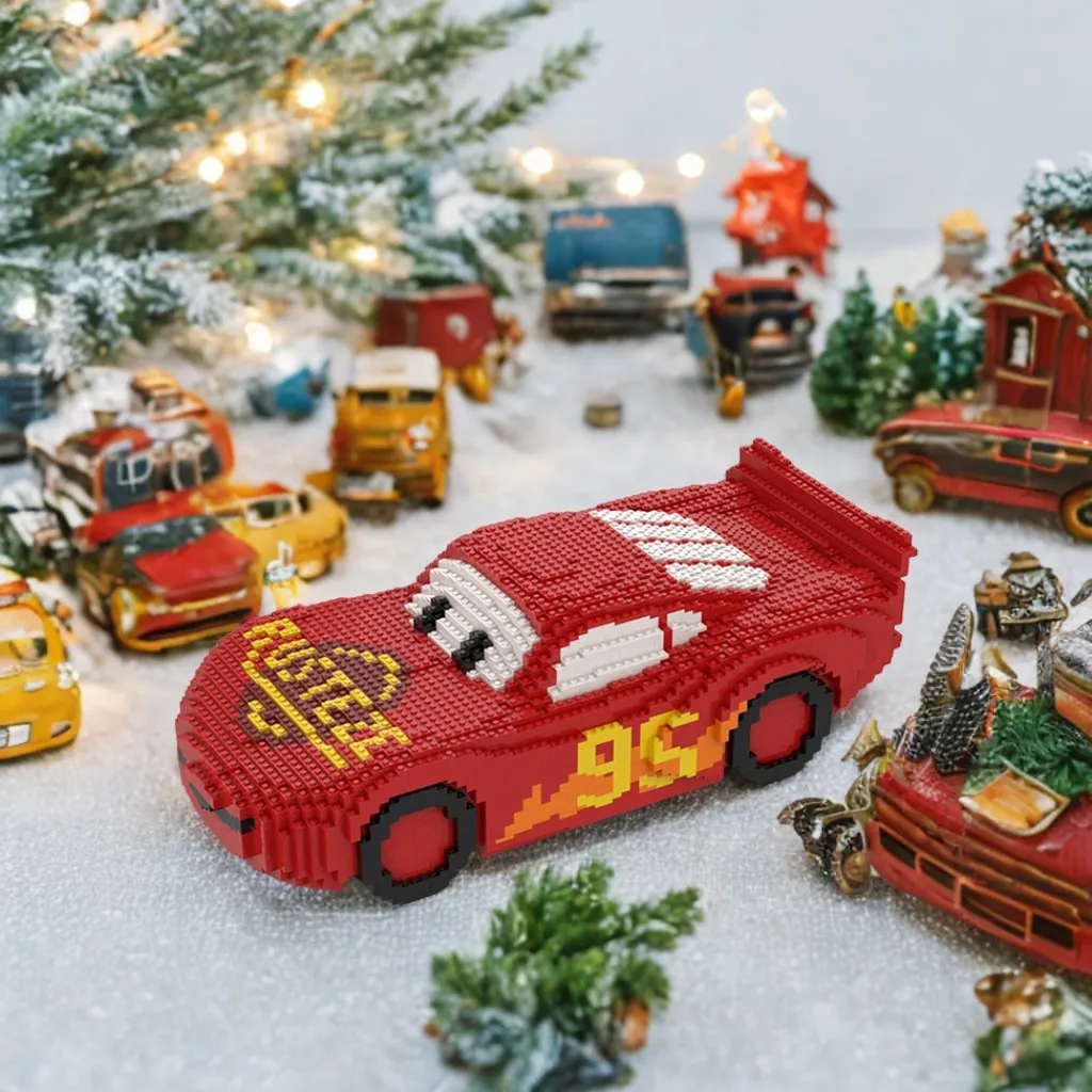 

4214PCS Lightninger McQueener MOC Cars Movie Race Car Model Education Model Building diy Blocks Birthday Toys Gift