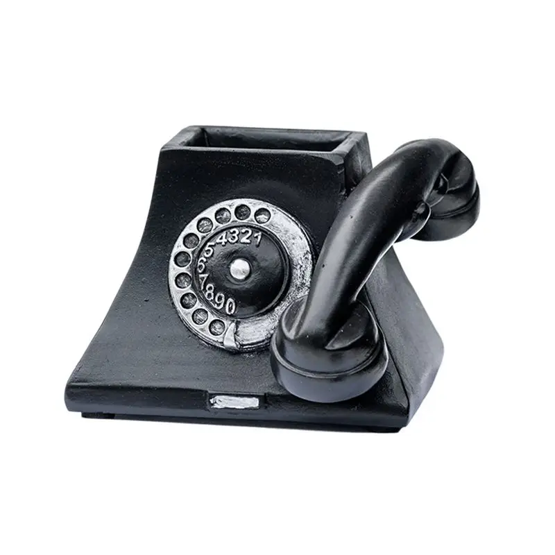 

A67P-Small Telephone Succulent Planter With Drain Hole Flowerpot Desk Decorate Ornament Personalized Gift Living Room Crafts