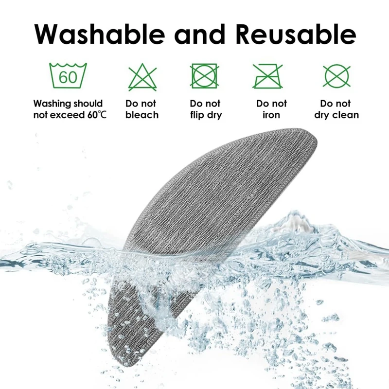 เปลี่ยนผ้าถูพื้นแบบนำกลับมาใช้ใหม่ได้สำหรับ I5 iRobot Roomba Combo I5 + J5 J5 + หุ่นยนต์ดูดฝุ่นไมโครไฟเบอร์ล้างทำความสะอาดได้