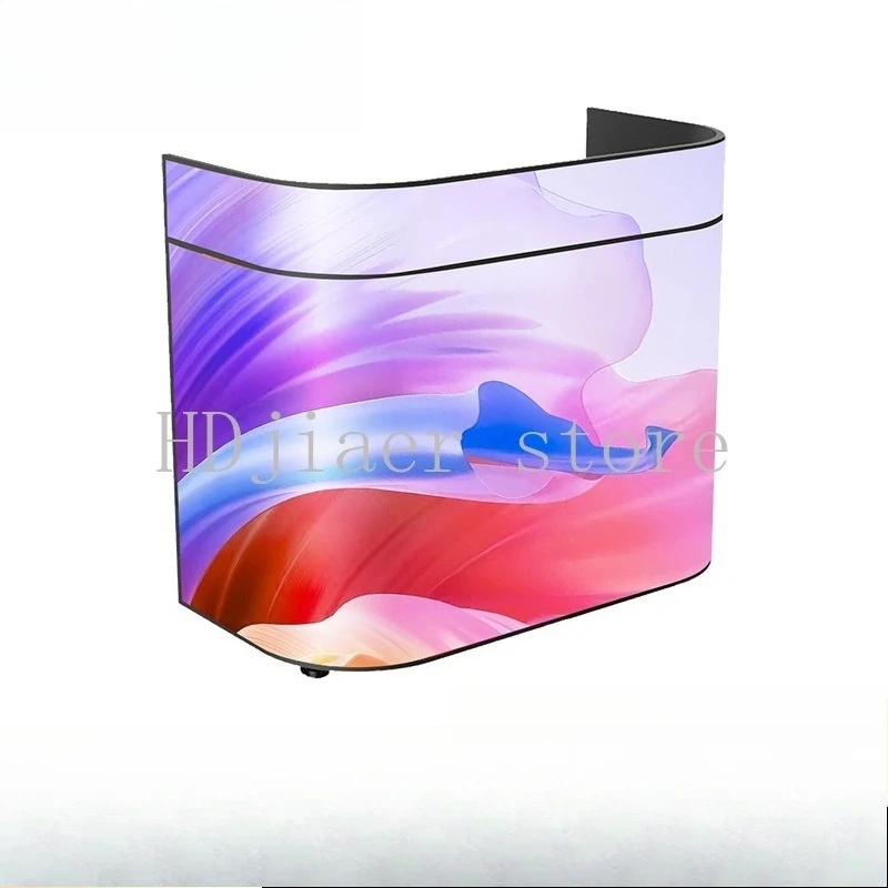 

Front desk counter screen P1.86 P2.5 bar booth shopping mall flexible advertising screen mobile table oval