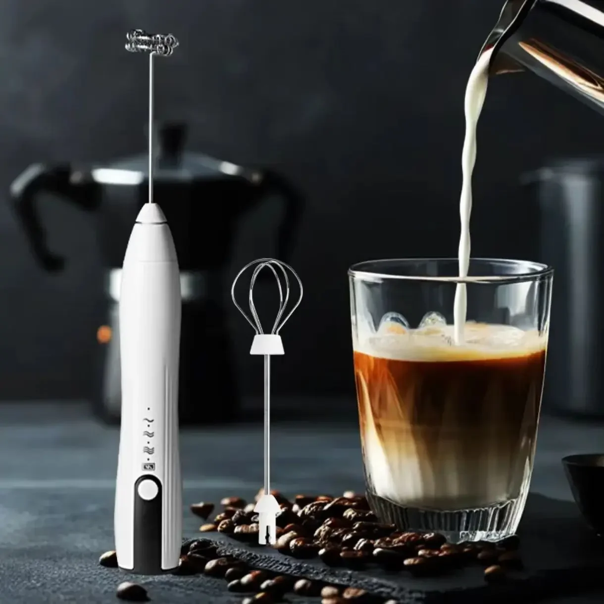 

Mini portable power milk feater, for home use, cream, coffee, egg battery, hand strike, egg square, milk feeder, eggs
