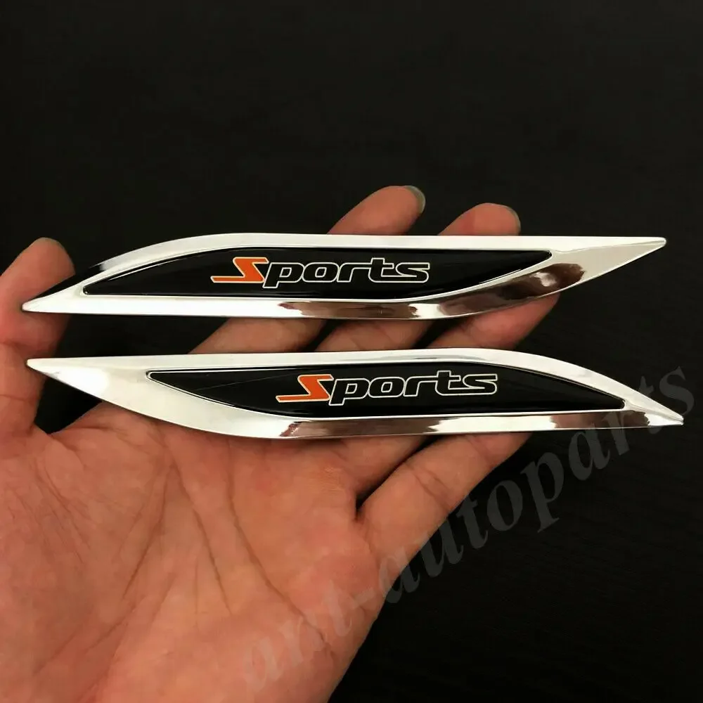 

Пара металлических спортивных гоночных автомобилей, эмблема на крыле, юбки, значок, наклейка, наклейка