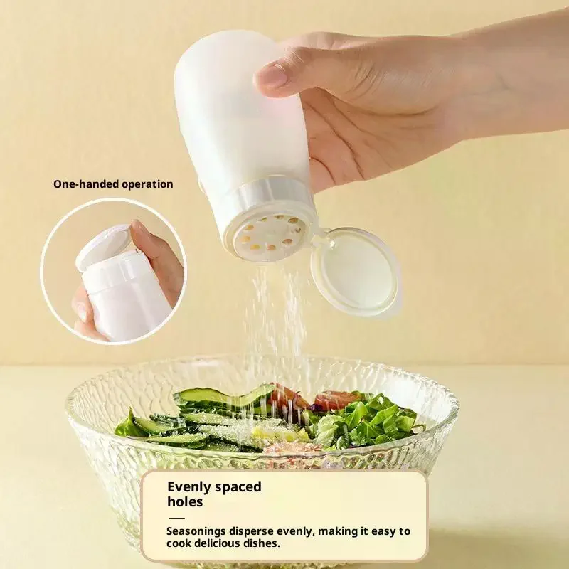 Kitchen Plastic Spice Bottle Barbecue Seasoning Bottle With Lid Salt Pepper Shaker Pepper Shaker Dustproof Mini Seasoning Jar