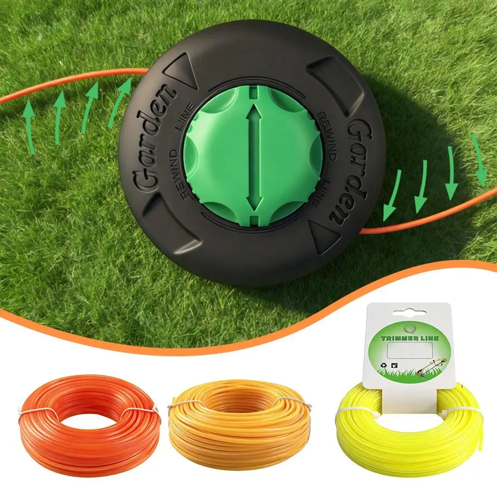 Durable High Strength Grass Rope Nylon Round/Star Line Mowing Wire Grass Trimmer Rope Lawn Mower Accessory