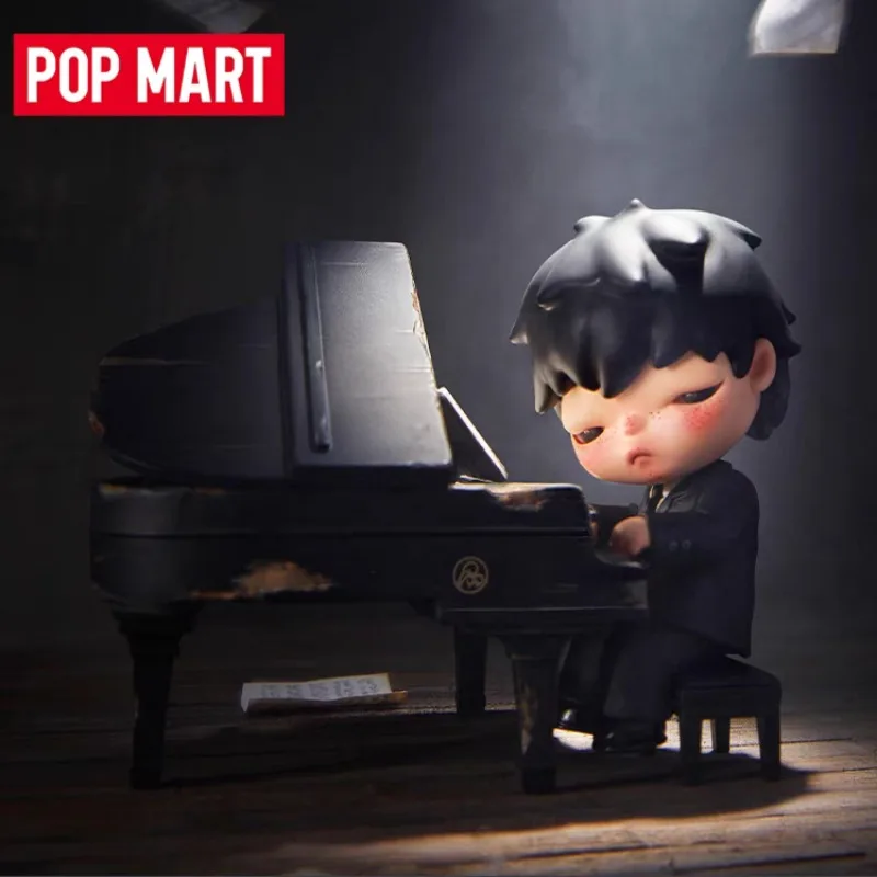 POPMART Prodotto autentico La statuetta del pianista Hirono è un regalo di compleanno o festival carino e sorprendente per gli amanti della musica