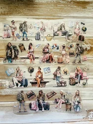 1Loop SCS Studio Vintage Solo Quest Girl Halloween Washi PET Tape for Card Making Decoration DIY Scrapbooking Plan Stickers