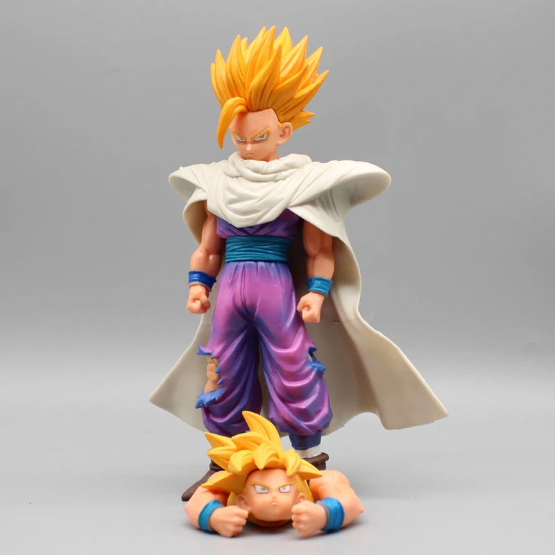 Dragon Ball Figures Son Gohan Anime Figure Replaceable Head Pvc Statue Figurine Model Doll Collection Room Decora Toys Gift