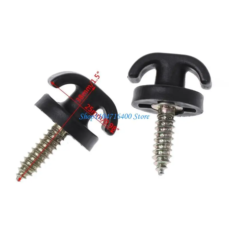 y1gd 2 Pcs Universal Car Rear Trunk Envelope Cargo Net Tie Down Hook Ring Loop Hangin