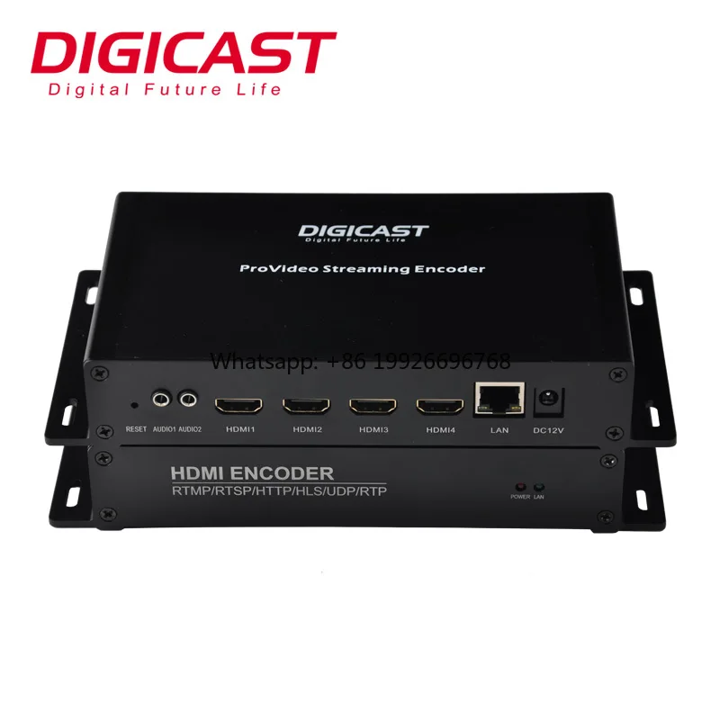 

DMB-8904A-EC Classic Streaming 4*HD MI Video to IP Converter RTMP HLS NDI H.265 Encoder factory
