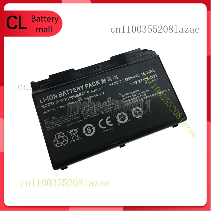

New Genuine 6-87-X710S-4273 Battery for Clevo P170 P150HMBAT-8 6-87-X710S-4J72