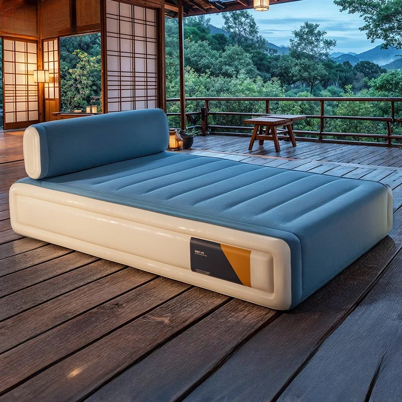 Inflatable Mattress Home Floor Double Folding Bed Outdoor Camping Sleeping Mattress