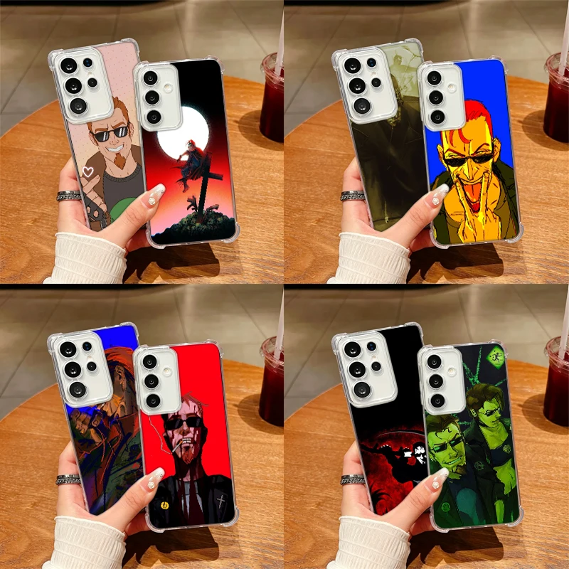 The P-Postal D-Dude Phone Case For Samsung S26 Ultra S25 Edge Galaxy S23 S21 S20 S24 FE S22 Plus S26FE S25FE TPU Cover Clear She
