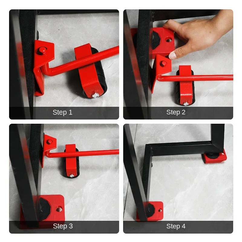 Multipurpose Furniture Mover Set – 2/4/5pcs Heavy Duty Rollers For Effortless Moving & Lifting image 6