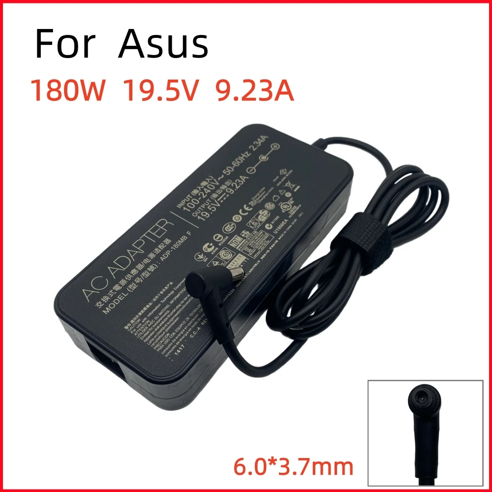 19,5 В 9,23 А 180 Вт 6,0*3,7 мм ADP-180 МБ адаптер переменного тока зарядное устройство для Asus ROG GL504 S7C GL703GM GL703GM-E5086T FX86F блок питания для ноутбука