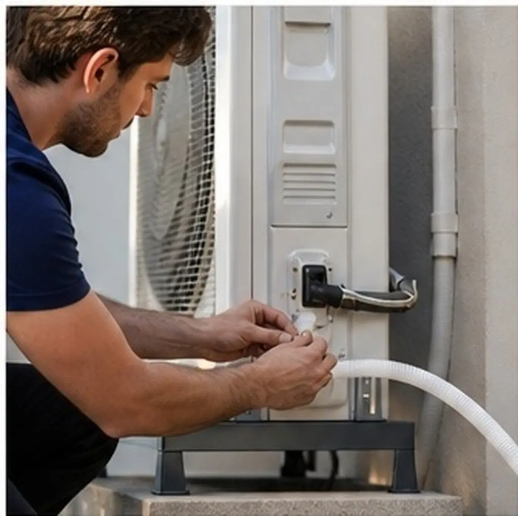 Air Conditioner Drainage Replacement Hose Flexible Tubing Clamp, Quick Secure Installation Water Draining Hose for Outdoor Air
