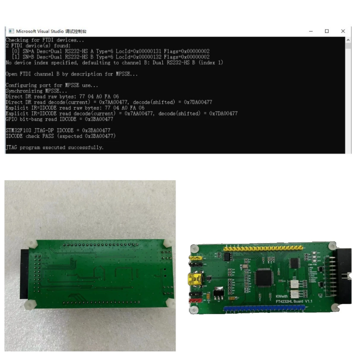 For FT4232HL development board/FT4232HL USB to serial port /JTAG openOCD