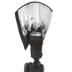 SLR Camera Flash Diffuser Reflector Flash Bendable Reflector for DSLR Camera Speedlight Flashes Photo Studio Accessory