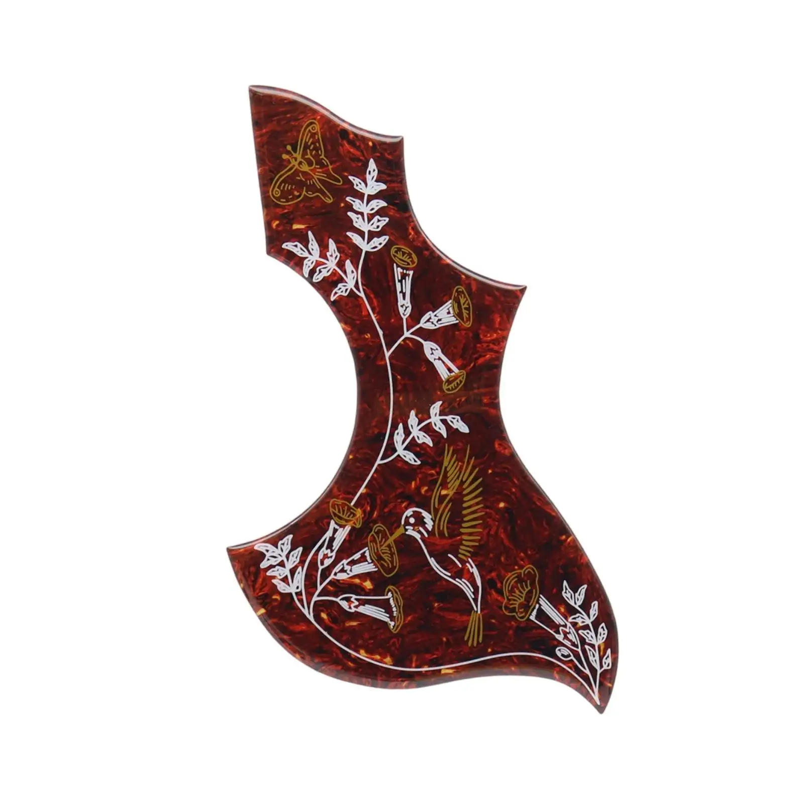 Durable Epoxy Self Adhesive Pickguard Folk Guitar Spare Part Accessory for Acoustic Guitars Scratch Resistant