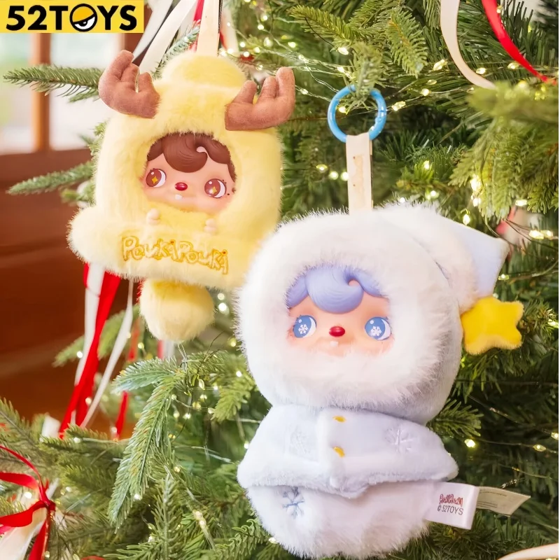 

2026 52TOYS POUKA Winter's Letter & Warm Winter Waltz Виниловая плюшевая подвеска Kawayi, изысканная мультяшная кукла, коллекционный подарок для девочки