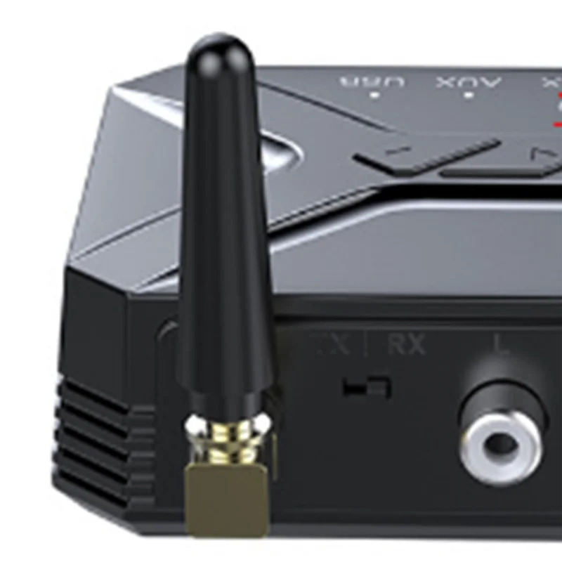 -محول صوت BOFF 3.5 مم AUX USB Bluetooth 5.0، وجهاز إرسال 40 مترًا، وتقنية لاسلكية عالية الدقة منخفضة الكمون