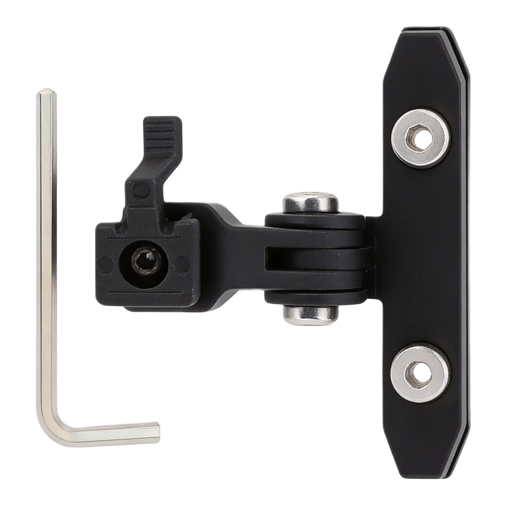Bicycle Saddle Rail Saddle Light Bracket Seatpost Mount For Garmin Varia Rearview Aluminum Alloy+ABS Black Bike Parts ﻿