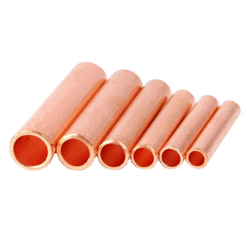 

GT Copper Wire Cable Hole Passing Connecting Sleeve Tube Ferrule Lug Connector Crimp Terminal GT-10/16/25/35/50/70/95/120mm2