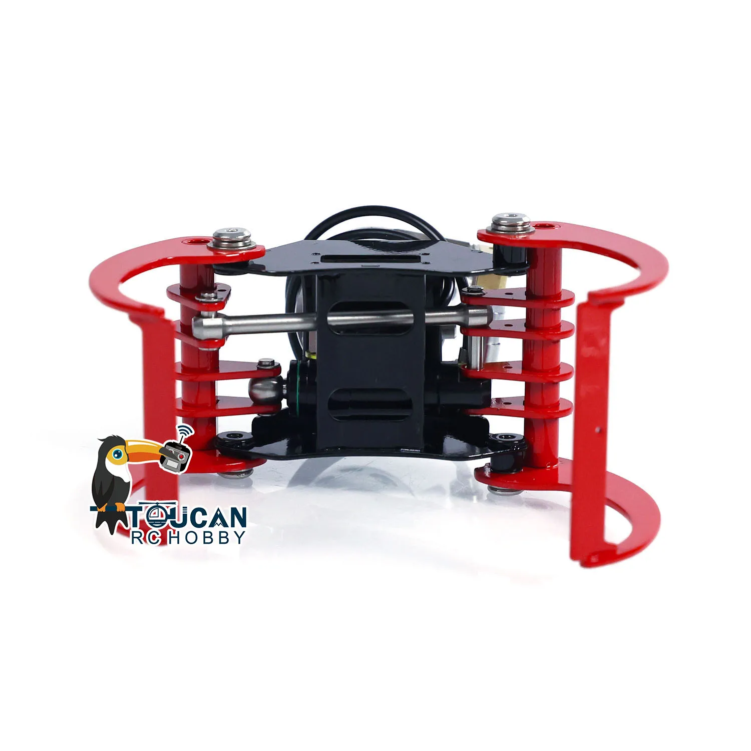 

Spare Parts Metal 1/14 Clamshell Bucket Painted Assembled Hydraulic Claw for RC Hydraulic Crane Dump Truck Controlled Cars Truck