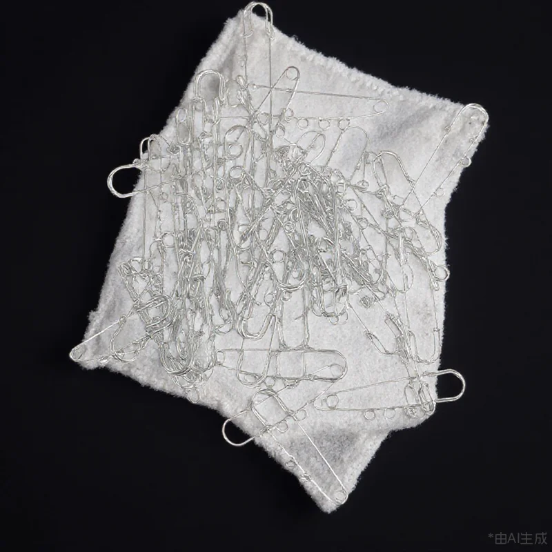 

50Pcs Safety Pins Brooch Findings Metal Needles with Holes for DIY Brooch Jewelry Clothing Fixing Pins DIY Brooches Accessories