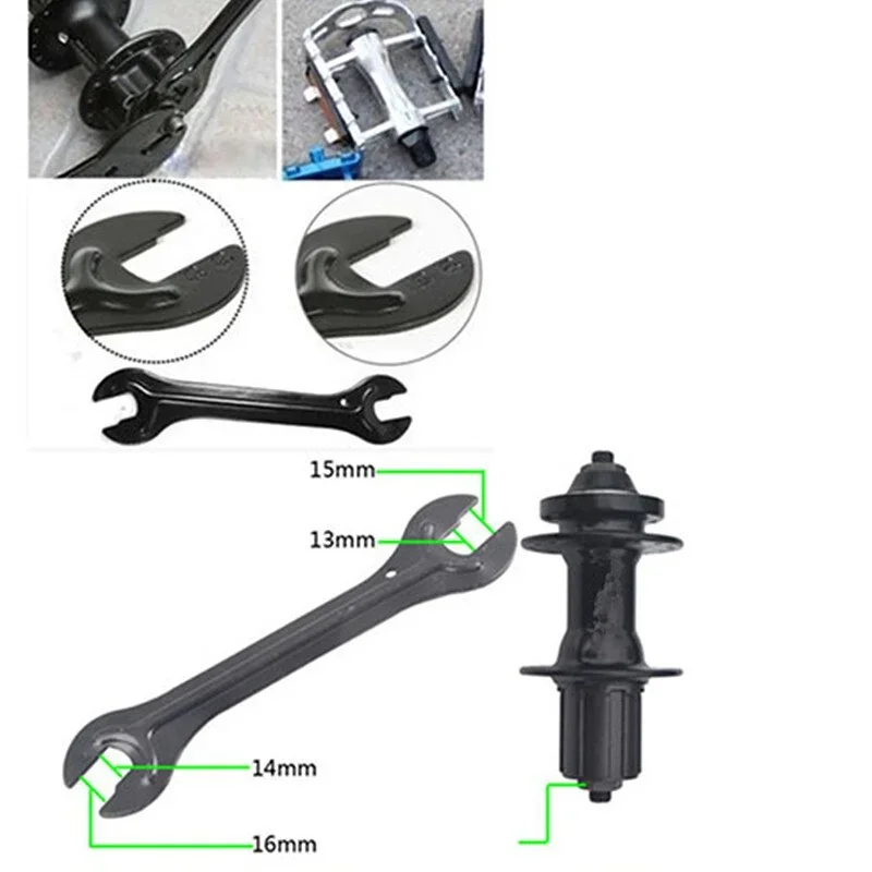 Bike Hub Cone Spanner Portable Head Open End Axle Wrench Bicycle Repair Tool Accesories 13/14/15/16mm 4in1 Remover Bicycle Tools