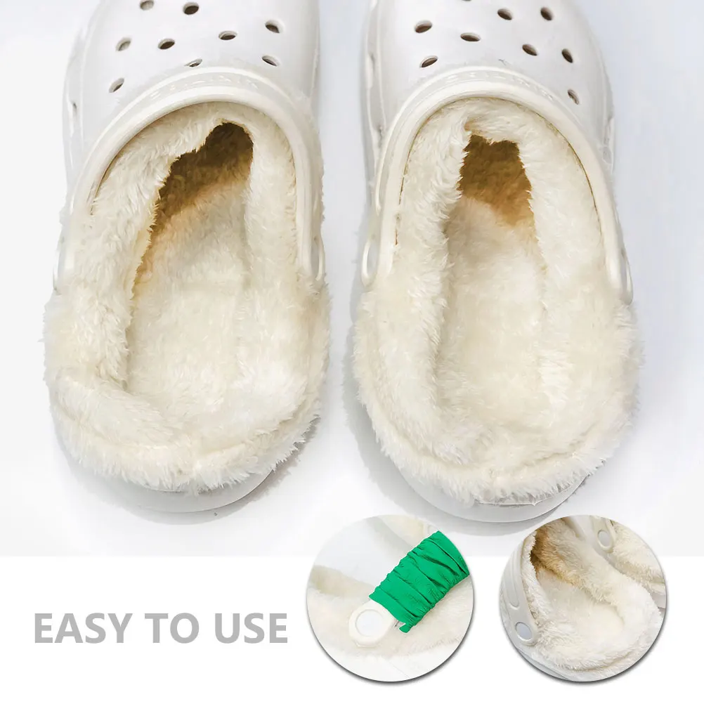 1 Pair Winter Shoe Inserts Warm Hole Shoe Covers Detachable Soft Insulated Insoles For Cold Weather Comfortable Non-Deforming