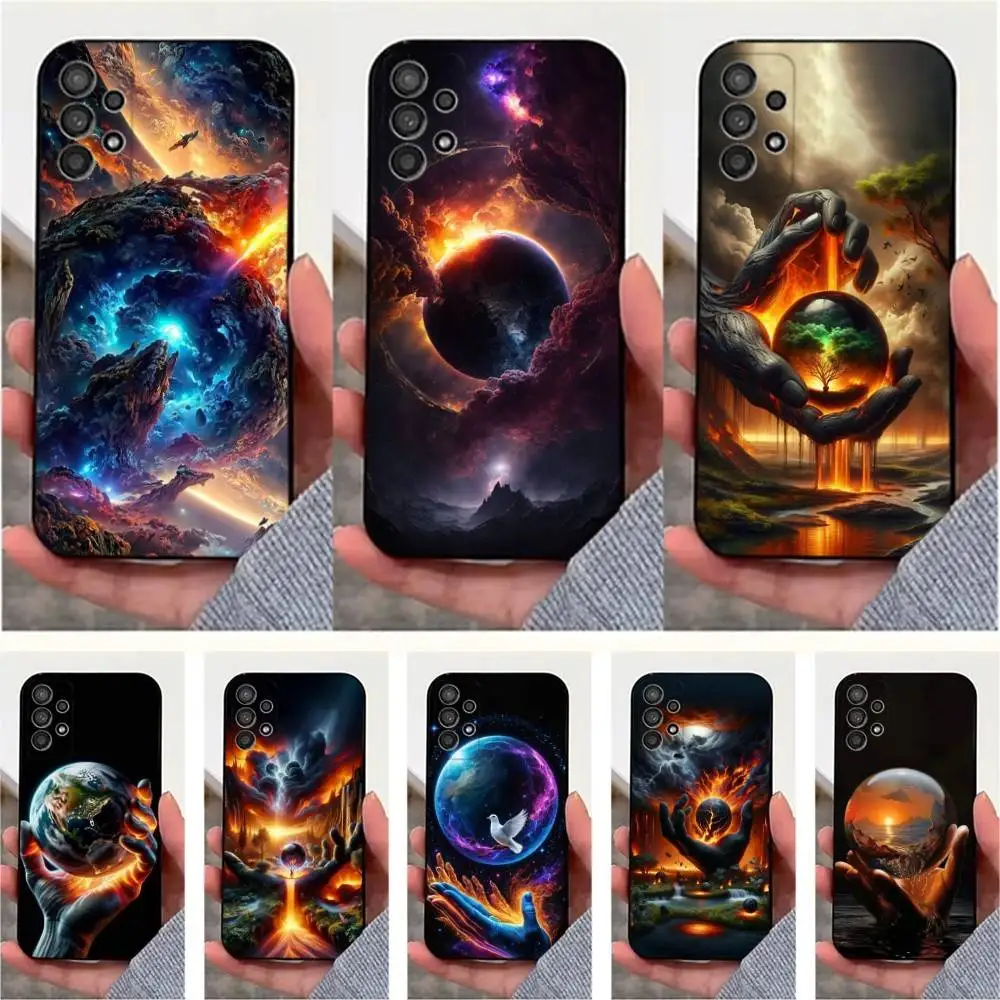 

Cool Environment Art Case For Samsung S21,S20,S10,Plus,S9,S22,S25,Ultra,S24,S23,FE,Lite,Soft Silicone Black