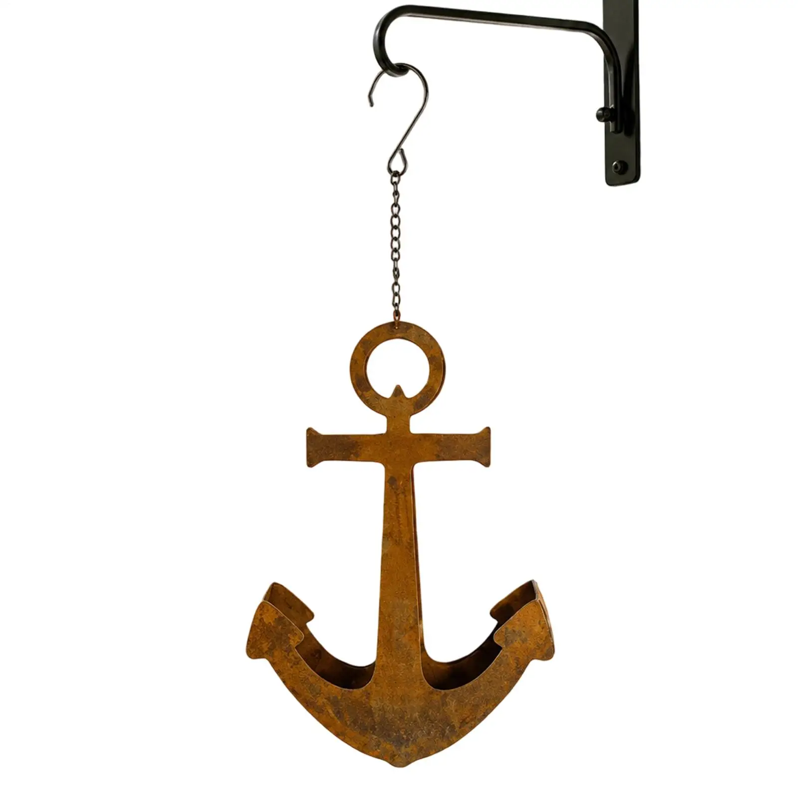 Nautical Rustic Metal Hanging Planter Indoor Outdoor Cactus Pot for Gardeners Housewarming Garden Yard Patio Porch Deck Fence