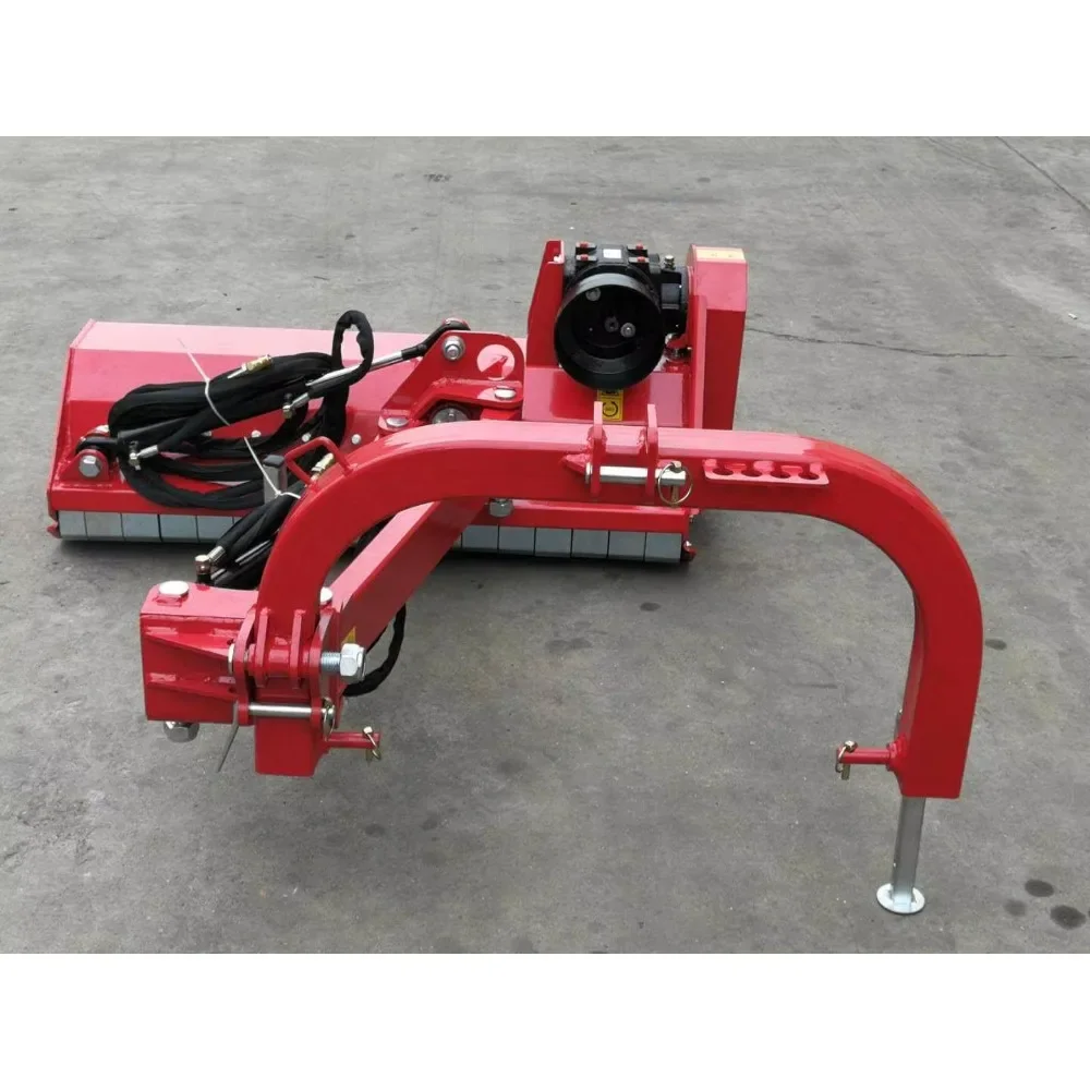 Heavy Duty Tractor Mounted Flail Mower with 28 Hammer Blades - Commercial Grass Cutting Machine for Agriculture