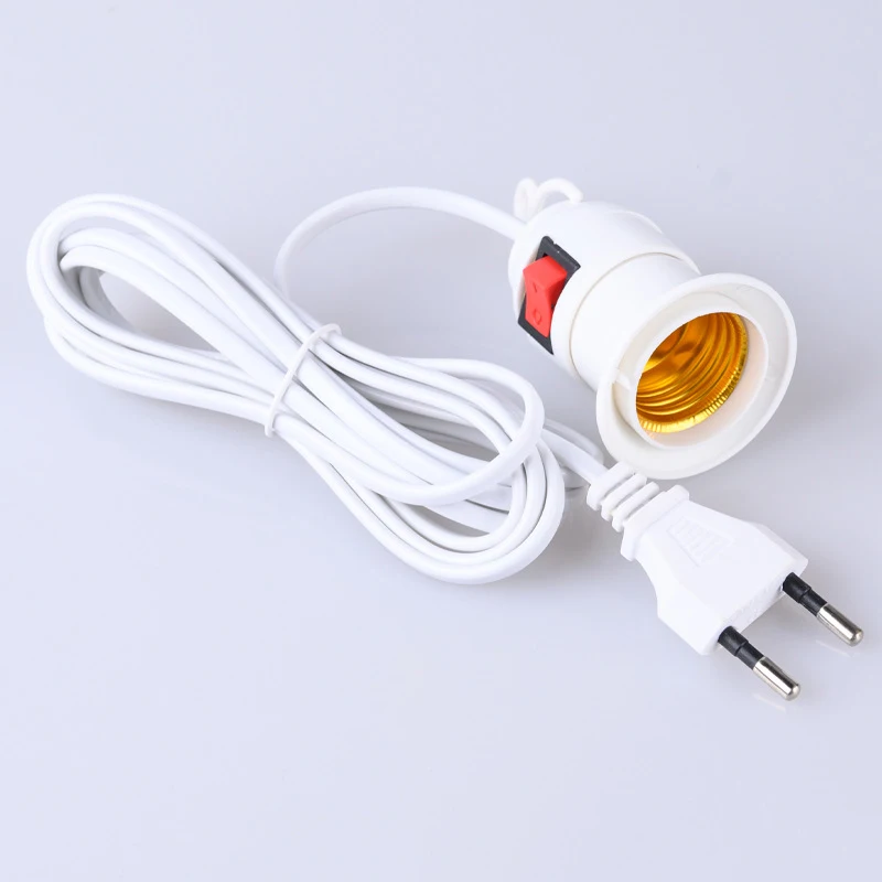 

E27 Hanging Indoor Plants Light Holder Garden Tent LED Bulb Lampholder 2/4/9m Cable EU US Plug with On/Off Switch Lamp Base