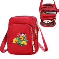 Pluto Mickey Women Shoulder Bags Cell Phone Purse Crossbody Shoulder Strap Handbag Female Girls Bags Teenagers Bag Gift