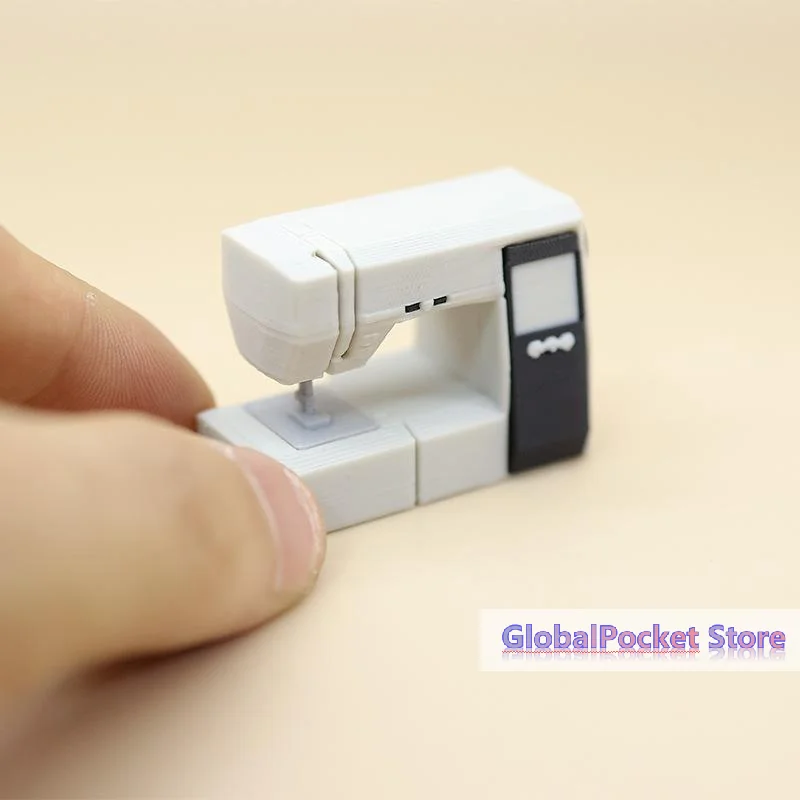 [TG823]Dollhouse Sewing Machine PLA Dollhouse Miniature Sewing Machine Good Texture Vintage Beautiful For Decoration