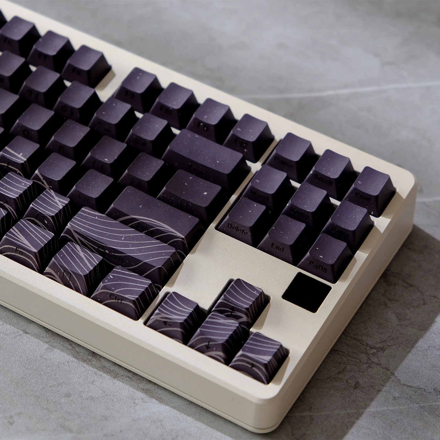 135 مفتاحًا شروق الشمس PBT أغطية مفاتيح مزدوجة النار طباعة جانبية تألق من خلال غطاء مفاتيح ملف تعريف الكرز لأغطية لوحة المفاتيح الميكانيكية MX Switch