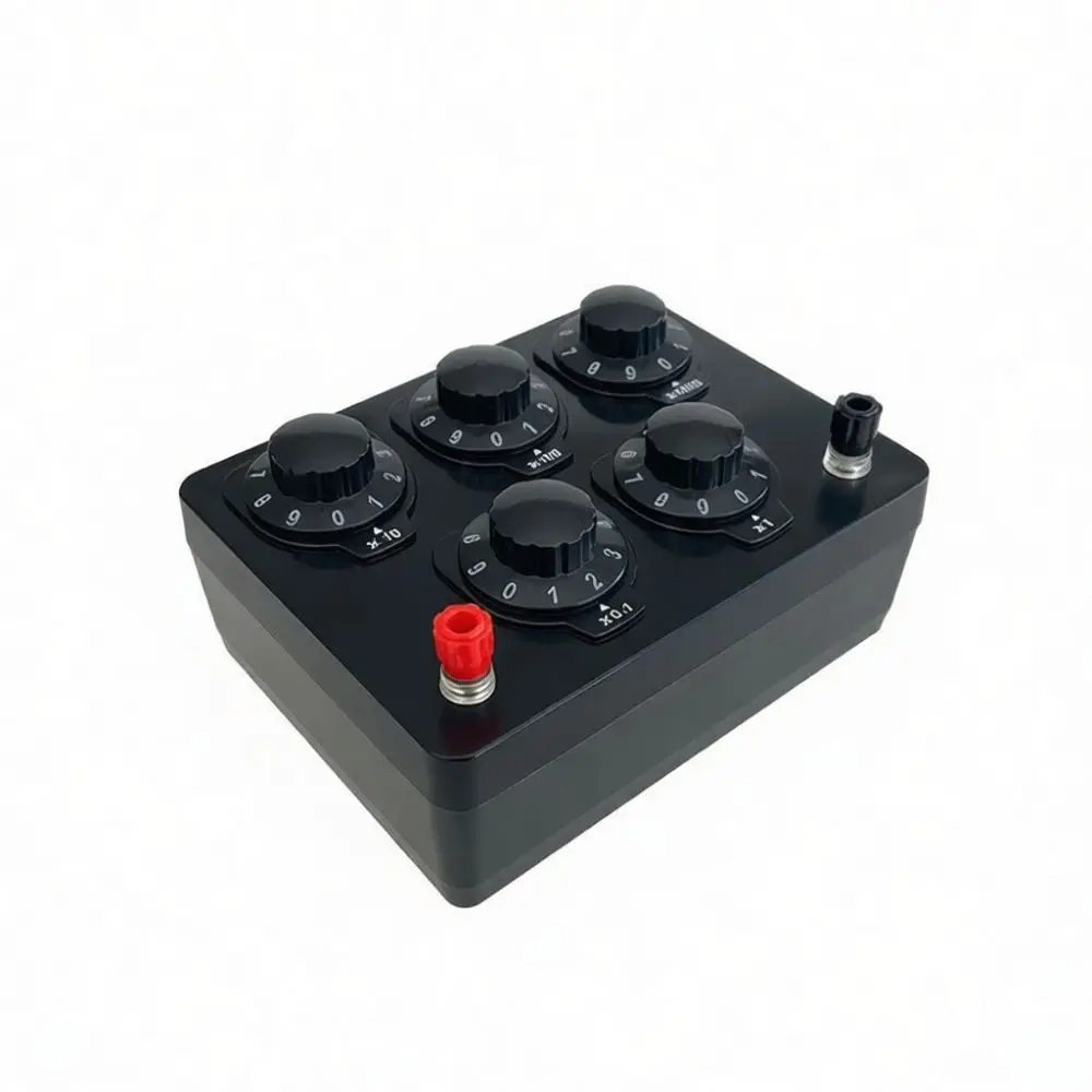Variable Resistance Box Decade Type 0 9999 9 Ohm Practical Physics Experiment Teaching Tool For Student Electronics Lab