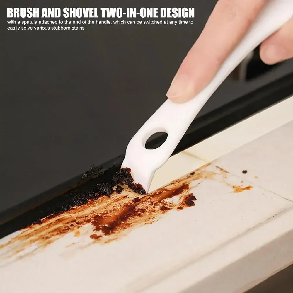 Multifunctional Grill Brush V-shaped Hooked Brush and Scraper Barbecue Kit Net Cleaning Brush for Kitchen Gadget Acceddories