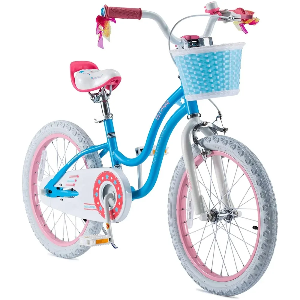 

2024 New 18 in. Bicycle Basket Kickstand Blue Child's Cycle