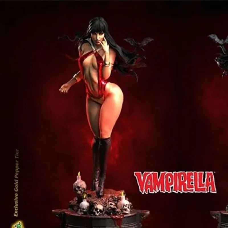 1/24 Scale Beauty Vampire Fantasy Miniatures Full Resin Figure Model Kit Diorama DIY Toy Unassembled and Unpainted 3D printing