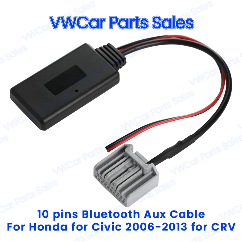 

Кабель Aux Bluetooth 5,0 для Honda Civic 2006-2013 для CRV 2008-2013 для Accord 2008 после 8-го поколения дополнительный аудиокабель