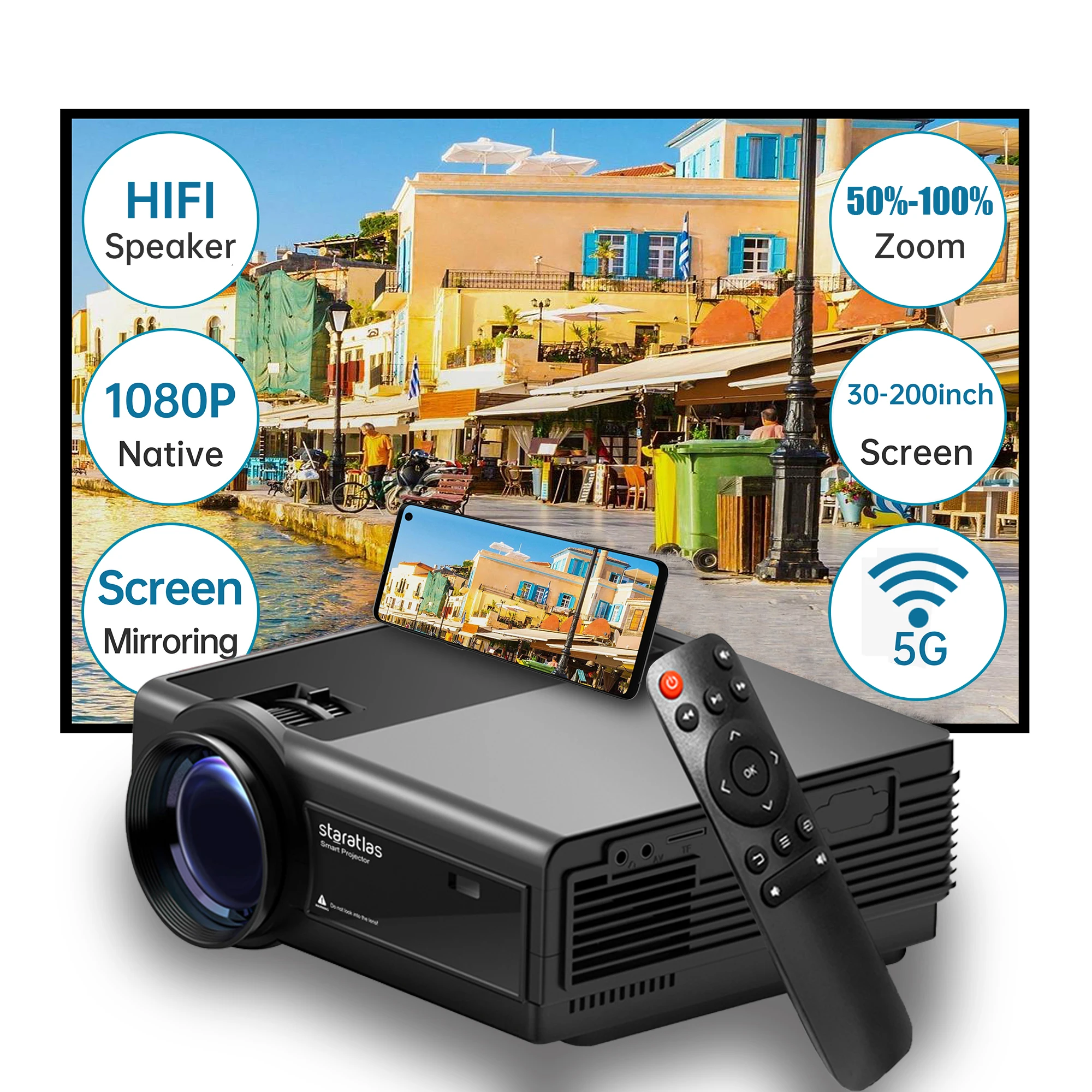 Native 1080P Projec…