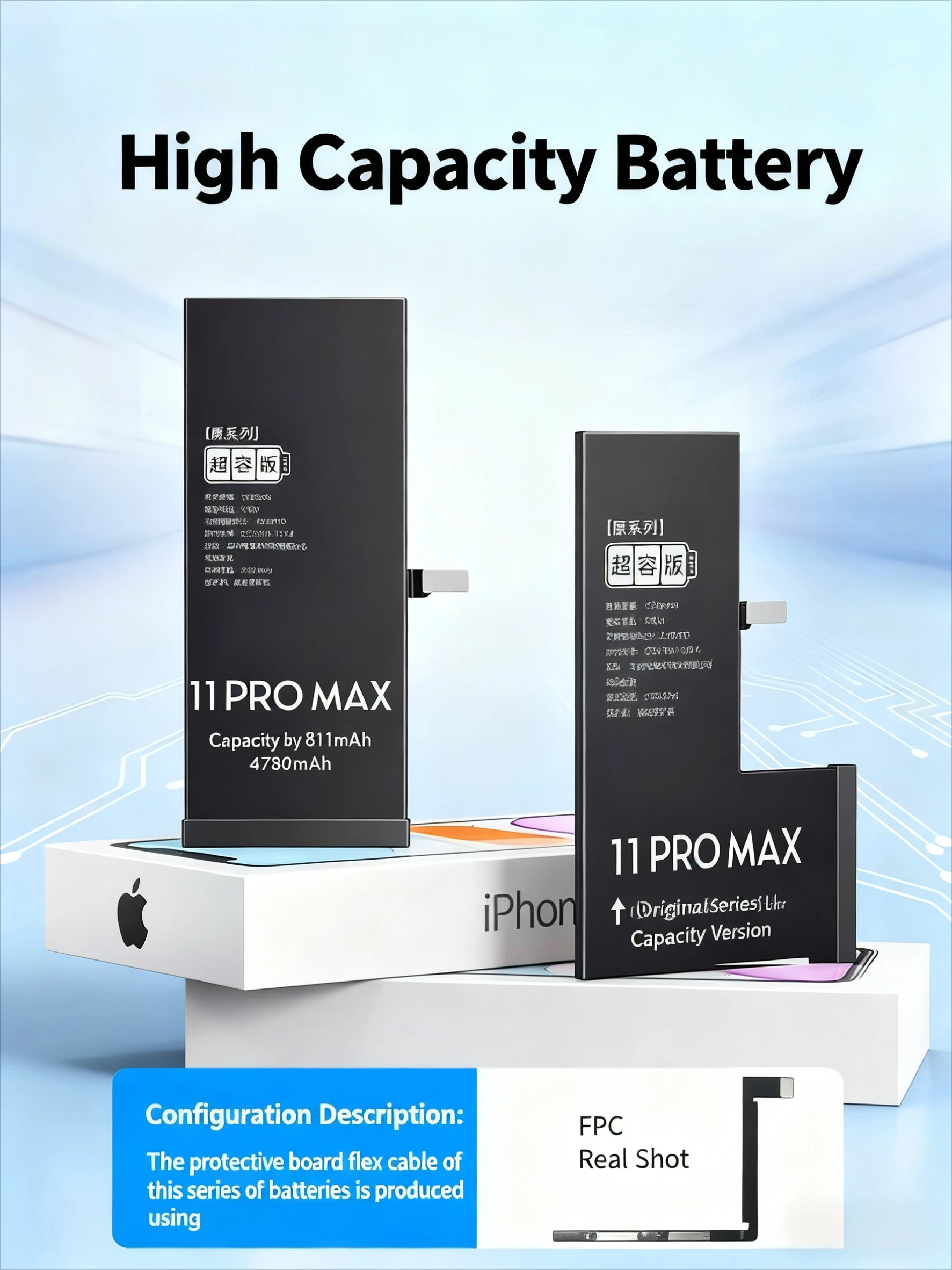 بطارية بديلة عالية السعة لهاتف آيفون 11 12 13 متوافقة مع آيفون X 12 Mini 13 Pro Max اختر نموذجك