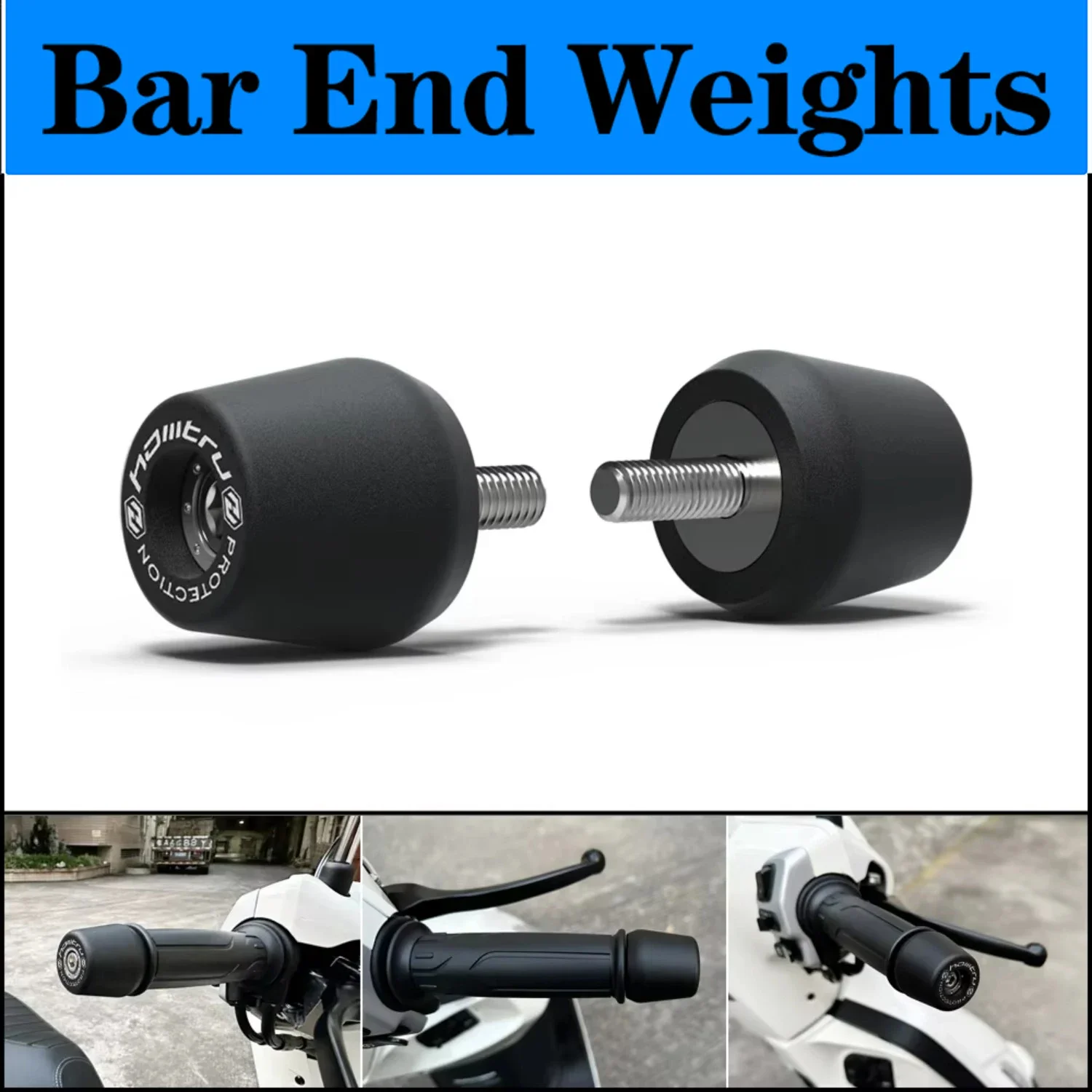 For Aprilia RS4 50 2011-2021 / RS4 50 Replica 2018-2019 Handle Bar End Weight Grips Cap