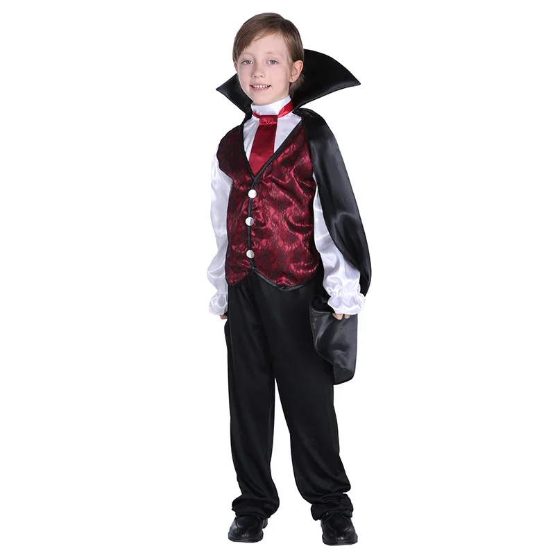 Niños niño aterrador gótico niños vampiro Drácula disfraces Halloween Purim carnaval juego de rol vestido de fiesta Horrible