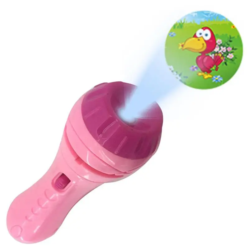 

Flashlight Projector For Kids Baby Sleeping Story Book Torch Lamp Toy Early Education Toy Holiday Gift Light Up Toy